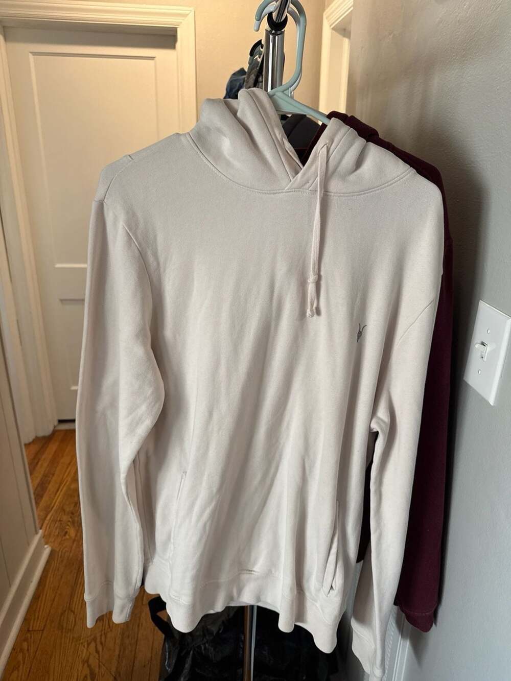AllSaints Raven Ramskull Pullover Hoodie Size Medium